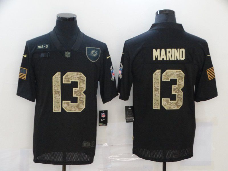 Men Miami Dolphins #13 Marino Black camo Nike Limited NFL Jersey